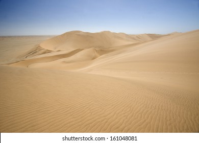 Rolling Sand Dunes Of The Namib Desert, Namibia.