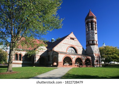 Rollins Chapel at Dartmouth College in early fall, Hanover, NH, USA