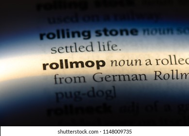 rollmop word in a dictionary. rollmop concept. - Shutterstock ID 1148009735
