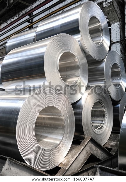 Rolls of aluminum\
sheet