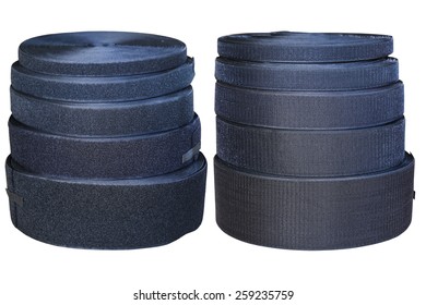 Premium Photo  Velcro tape in a roll closeup on a white background