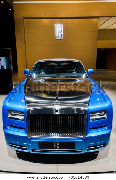 Rolls-Royce Phantom at Paris Auto Motor Show. Paris,\
France - October 5,\
2014