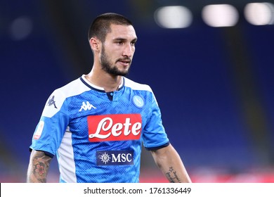 Roma. Italy. 17th June 2020. Italian Cup Final. Ssc Napoli Vs Juventus Fc .  Matteo Politano Of Ssc Napoli  .   