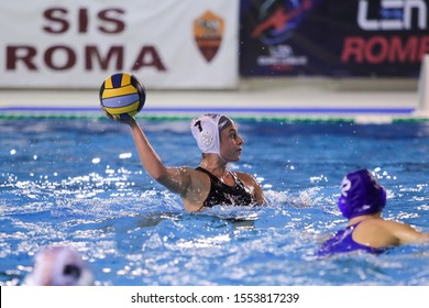 Roma, Italy, November 02 2019 Picozzi (sis Roma) During Sis Roma Vs Kinef Surgutneftegas Kirishi Waterpolo EuroLeague Women Championship