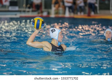 Roma, Italy, November 03 2019 Koolhaas Ilse (zv De Zaan) During ZV De Zaan Vs Exile SG Waterpolo EuroLeague Women Championship