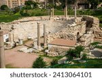 The Roman amphitheater of Alexandria that was discovered in 1960