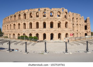 Roman Amphitheater El Jem On Tunisia Stock Photo 1557519761 | Shutterstock