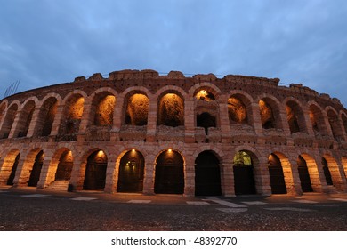 Roman Amphitheater Internationlly Known For Opera Performances, Verona