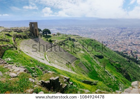 Roman amphitheatre (amphitheater) in Pergamum (Pergamon), Turkey