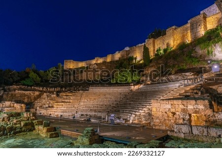 Roman Amphitheatre of Malaga in Spain