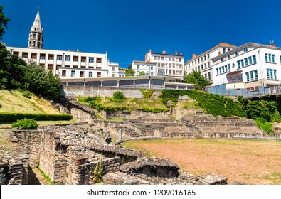 The Roman Amphitheatre Of The Three Gauls In Lyon, France