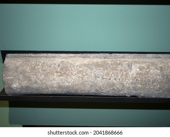Roman Ancient Lead Pipe Detail