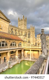 The Roman Baths In Bath, England