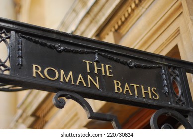 Roman Baths Sign 