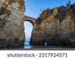 Roman bridge at Student Beach, Lagos. Algarve. Portugal.