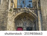 Roman Catholic Saint Michael church (Sint-Michielskerk, from 1440), devoted to Saint Michael. Ghent, Belgium.