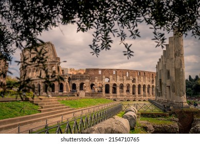 Roman Colosseum, amphitheater in the center of the City 