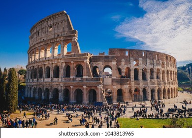 The Roman Colosseum In Rome