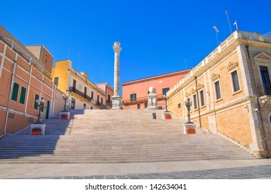 Roman Columns. Brindisi. Puglia. Italy.