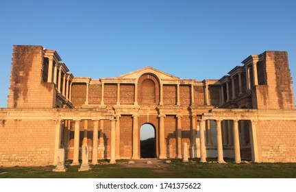 Roman Facade Gymnasium Of Sardes Ancient City