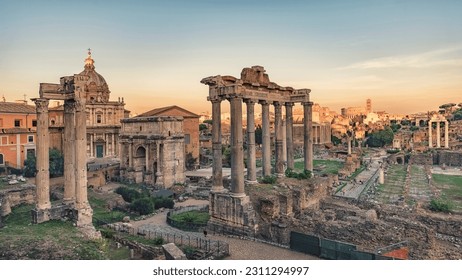 The Roman Forum in Rome - Shutterstock ID 2311294997