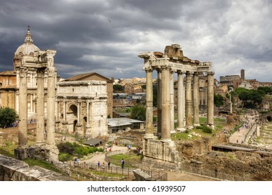 The Roman Forum In Rome