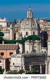 Roman forums and churches, architectural elements