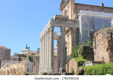 The Roman Forums, It Is Still Possible Today To Walk Through The Streets Of The Ancient Roman Forums.