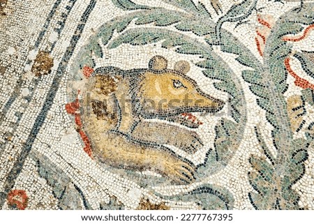 roman Mosaics in Villa Romana del Casale, Piazza Armerina, Sicilia, Italy, UNESCO World Heritage Site
