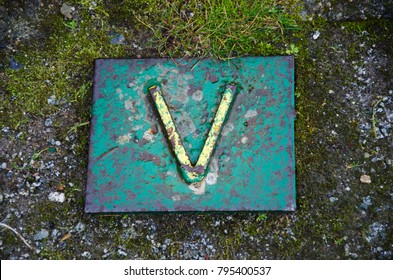 Roman Numeral Five On Metal 