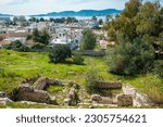 A roman rectangular two- storey house of the 2nd century in the archaeological site of Eleusina (Eleusis) in Greece 