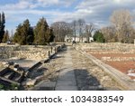 Roman ruins at the Aquincum Museum in Budapest, Hungary.