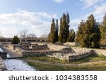 Roman ruins at the Aquincum Museum in Budapest, Hungary.