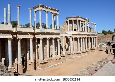 Roman Ruins In The City Of Merida