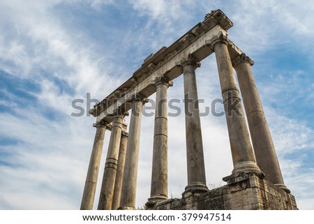 Similar – Image, Stock Photo Roman Forum Rome Italy