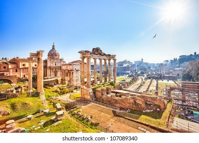 Roman Ruins In Rome, Forum