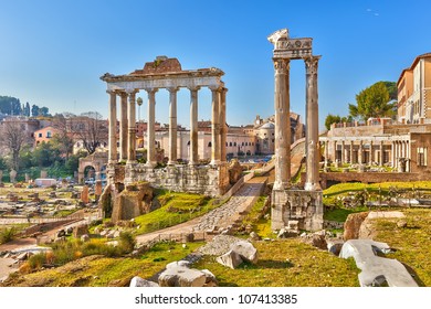 Roman Ruins In Rome, Forum