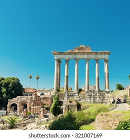 Roman Ruins In Rome, Forum 