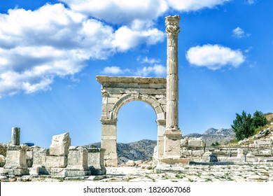 Roman ruins in Sagalassos , Turkey.