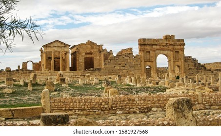 Roman Ruins At Sufetula, Tunisia