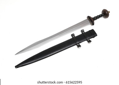 Roman Sword With Leather Sheath