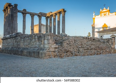 Roman Temple Of Diana In Evora