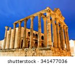 The roman temple of Diana in Merida, Spain