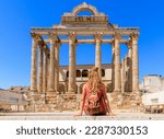 The roman temple of Diana- Tour tourism in Merida- Travel in Spain