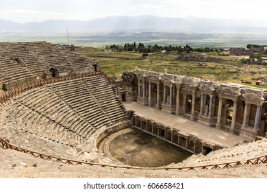 Roman theater of Hierapolis in Pamukkale, Turkey