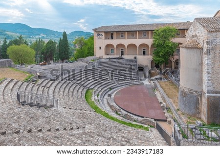 Roman theatre in the Italian town Spoleto.