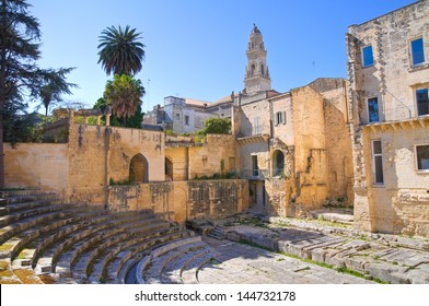 Roman Theatre. Lecce. Puglia. Italy.