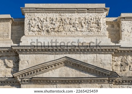 Roman triumphal arch, Orange, UNESCO world heritage, Provence, France