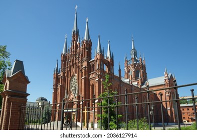 The Roman-Catholic Cathedral of the Immaculate Conception of the blessed virgin Mary on Malaya Gruzinskaya street in Moscow, the largest Catholic cathedral in Russia