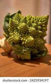 Romanesco broccoli close up photo